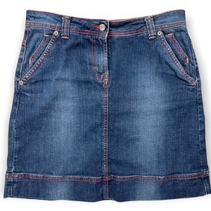 Boden Denim Skirt Womens Size 10 Blue Medium Wash Classic Mini Cotton Stretch